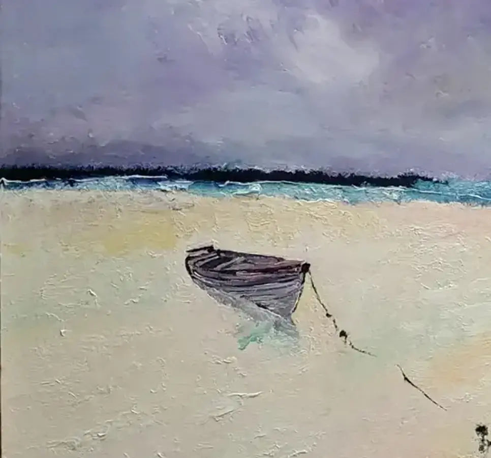 Detailaufnahme Tide – Weiter Himmel und stille Atmosphäre, Entschleunigung, Roger Ziereisen | Kunst-Direkt.de