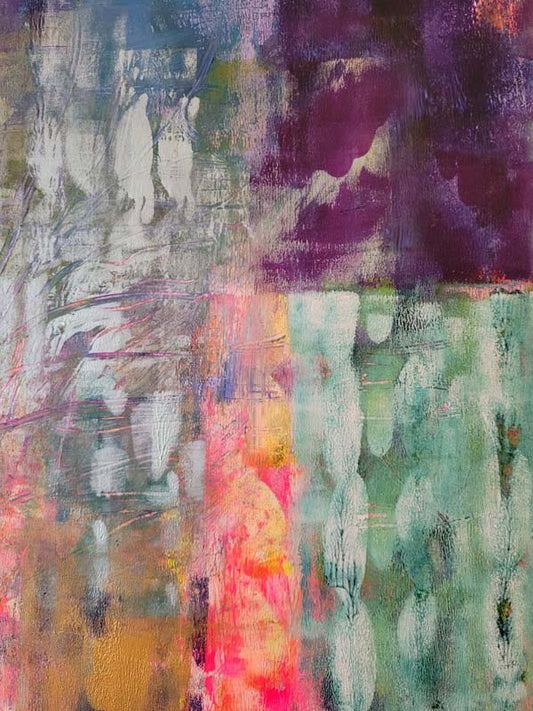 Lebensbaum - Abstrakte Kunst Acrylgemälde auf Leinwand, Annette Murphy, kunst-direkt.de