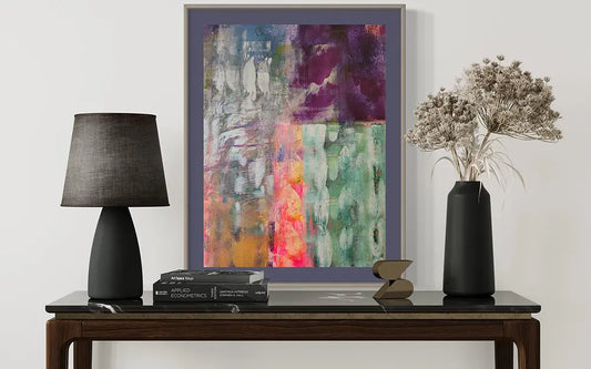 Lebensbaum - Abstrakte Kunst - Acrylgemälde auf Leinwand, an wand hängend, Annette Murpy, kunst-direkt.de