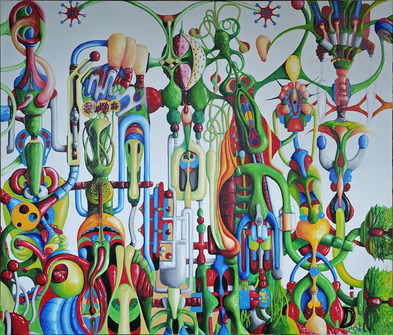 Sirius 2 von Dieter Roth an der Wand – Original-Ölgemälde, 120x140 cm, fantastischer Realismus, signiertes Unikat 2024 | Kunst-Direkt.de
