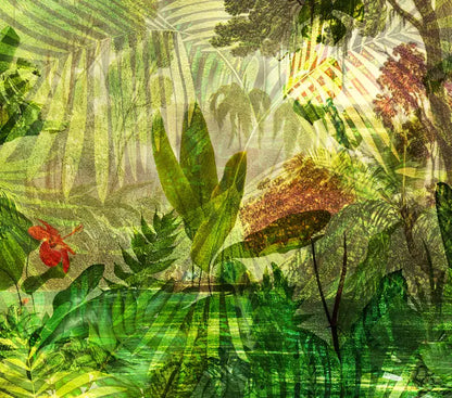 Tropical Rugendas - Tropische Kunst - Kunstdruck auf Leinwand, detail 1