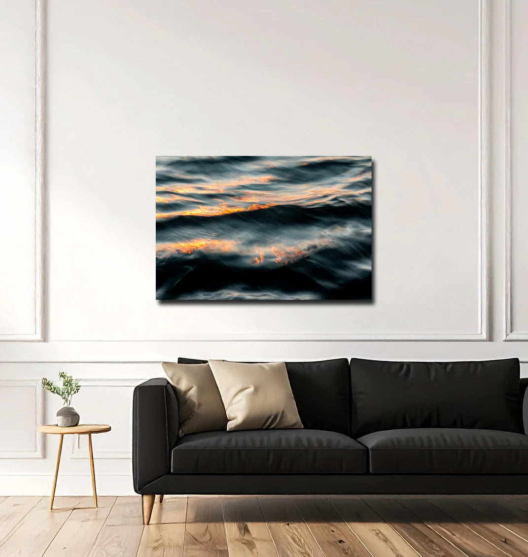 Großformatiges Wandbild Motivation von Malte Lüdemann als kraftvolles Kunstwerk im modernen Wohnzimmer, oder Büro, Kunst-Direkt.de / Newart.gallery