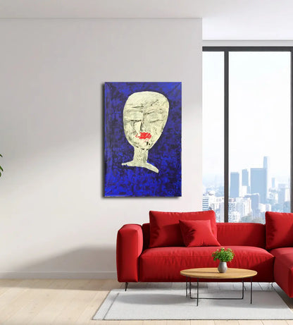 Silent Echo von Gerd Leins an der Wand – Original-Acrylgemälde, 106x160 cm, abstrakter Expressionismus, Großformat | Kunst-Direkt.de
