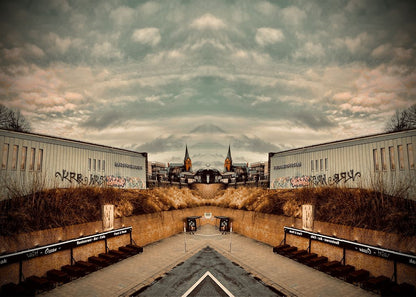 Landungsbrücken doppelt - Hamburg Landungsbrücken - Fotografie Kunstdruck