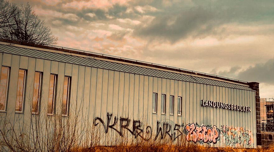 Landungsbrücken doppelt - Hamburg Landungsbrücken - Fotografie Kunstdruck, details