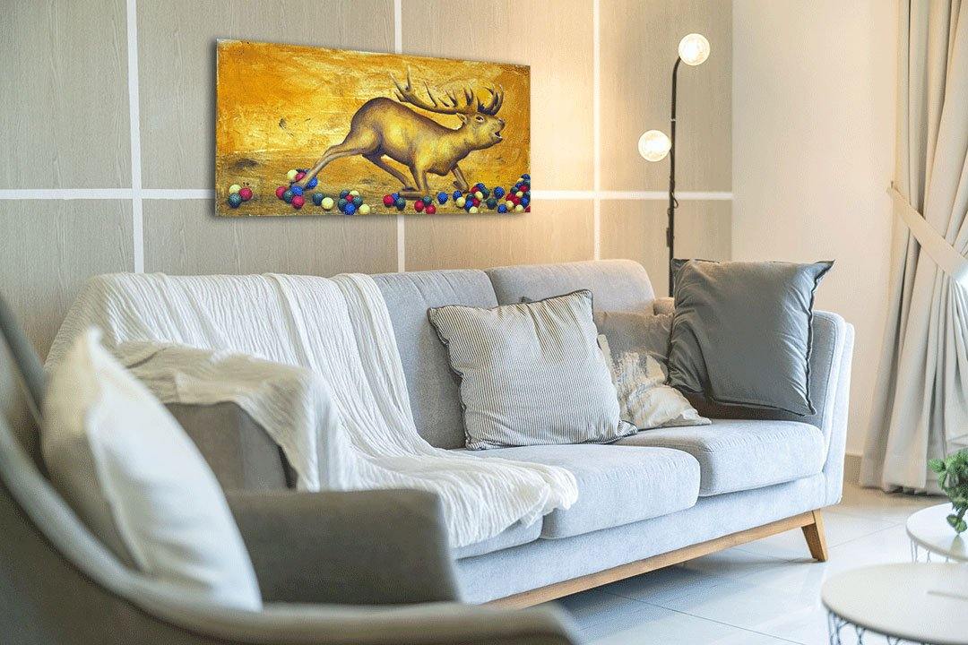 Couchconformgelb - Kunst-Direkt
